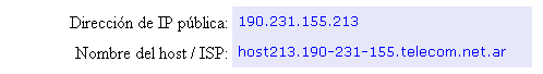 Mostrar mi dirección de IP y datos de mi PC Mostrar mi dirección de IP y datos de mi PC