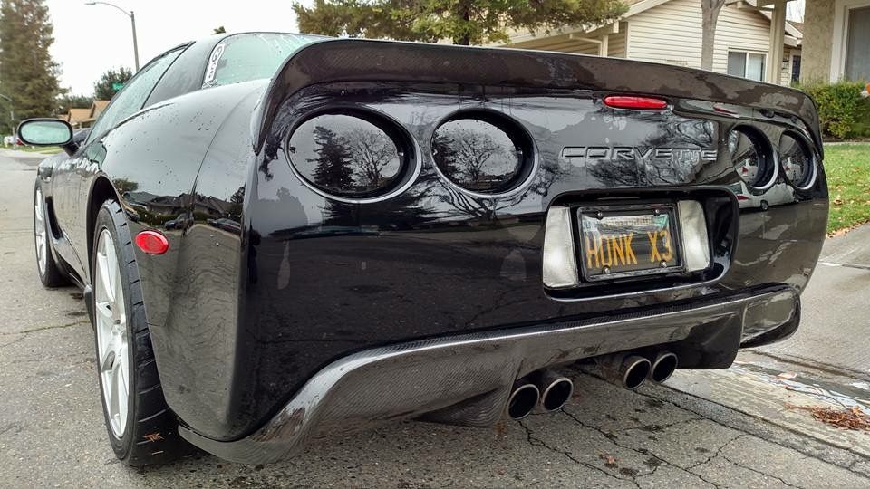 9704 Chevy Corvette C5 ZDesign Carbon Fiber Rear Bumper Diffuser Body