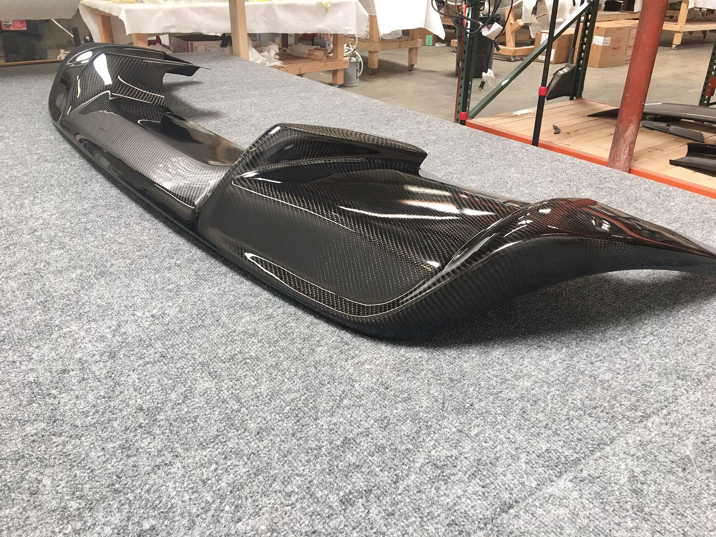 9704 Chevy Corvette C5 ZDesign Carbon Fiber Rear Bumper Diffuser Body