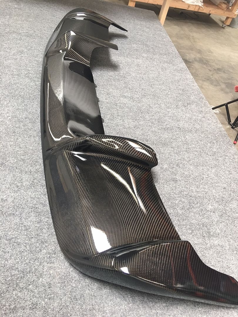 9704 Chevy Corvette C5 ZDesign Carbon Fiber Rear Bumper Diffuser Body