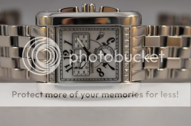 Big Mens Giantto Swiss Quartz Chronograph Steel Bracelet Luxury Watch