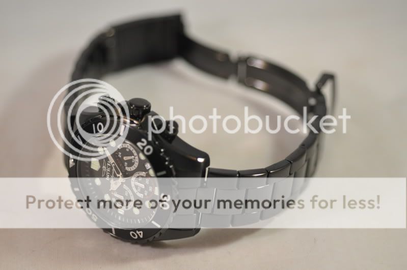 New Mens Invicta 7369 Signature II All Black Bracelet Chronograph 