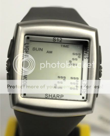   S12 REVERB BIG GREY DIGITAL ALARM BIG SQUARE LIGHT UP SCOREBOARD WATCH