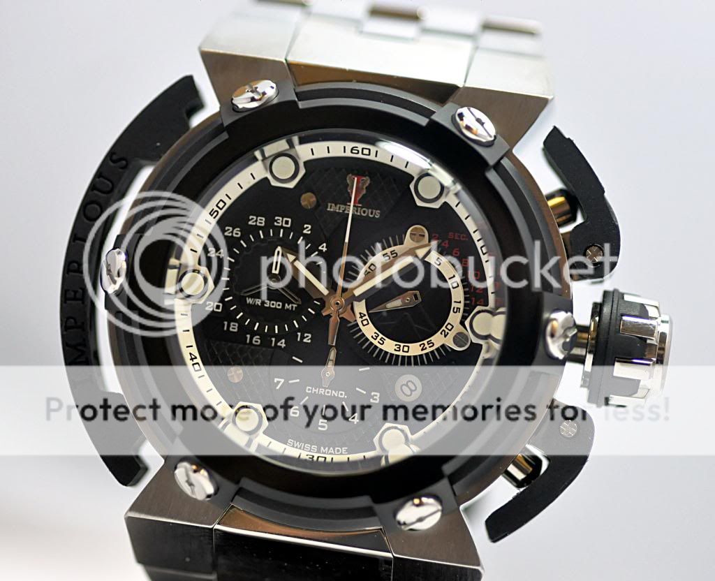 New Mens Imperious IMP1079 X-Wing Swiss Made Chronograph Bracelet Watch ...