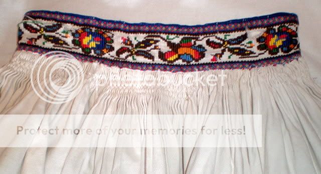 Vintage Ukrainian National Clothing Folk Skirt Handmade  