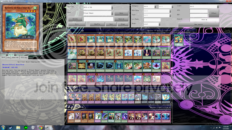 [R/F] Ritual Beast Deck Help 2 : r/yugioh